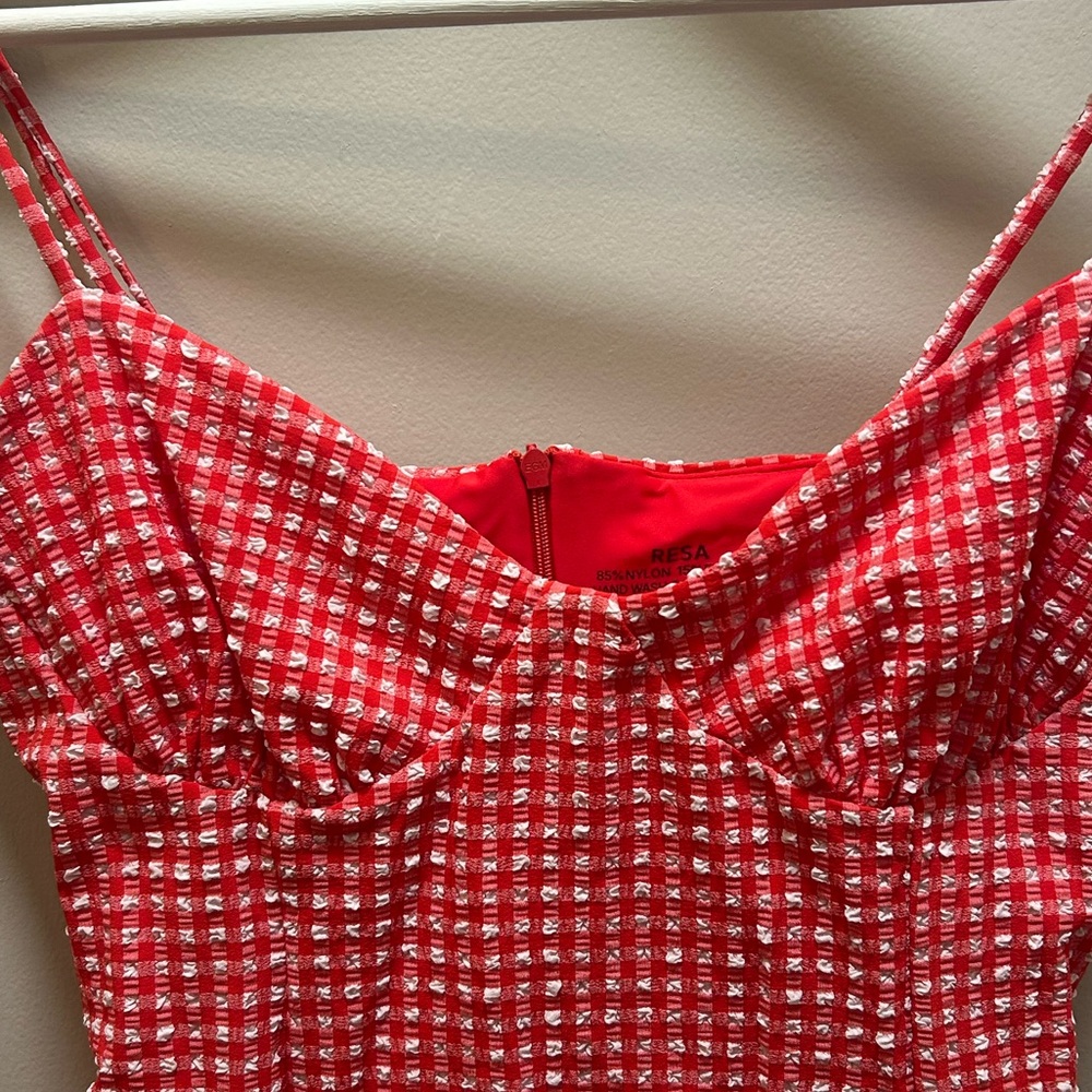 Resa x Joelle fletcher collab Joelle gingham mini dress.NWOT - Picture 3 of 6
